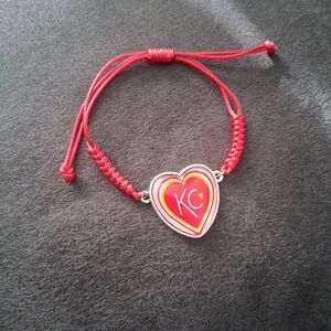 Red Heart Bracelet with KC Logo